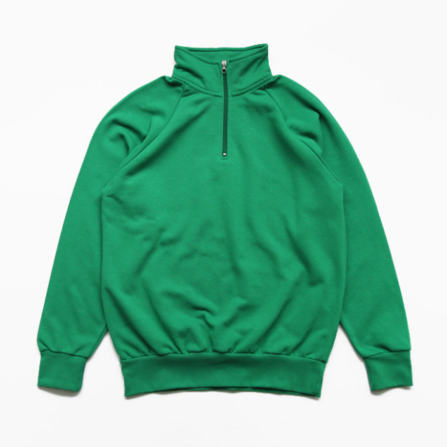 VESTI / Felpa Manica raglan Half Zip - Verde Prato