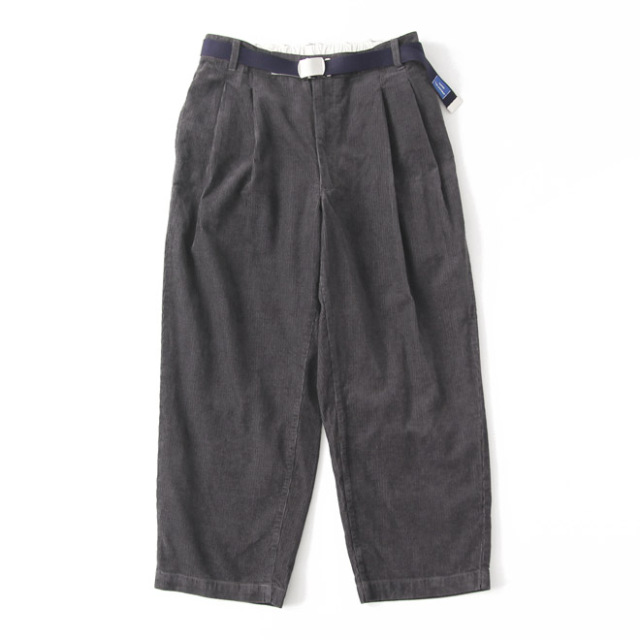 Yarmo / Comfy Trousers with Belt - Corduroy Charcoal
