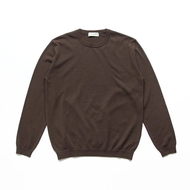 MOONCASTLE / Ice Cotton Crew Neck LS - Brown