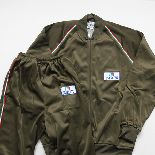 ヴィンテージ　イタリア軍ジャージセットアップ vintage イタリア軍 ESERCITO ジャージ セットアップ S カーキの