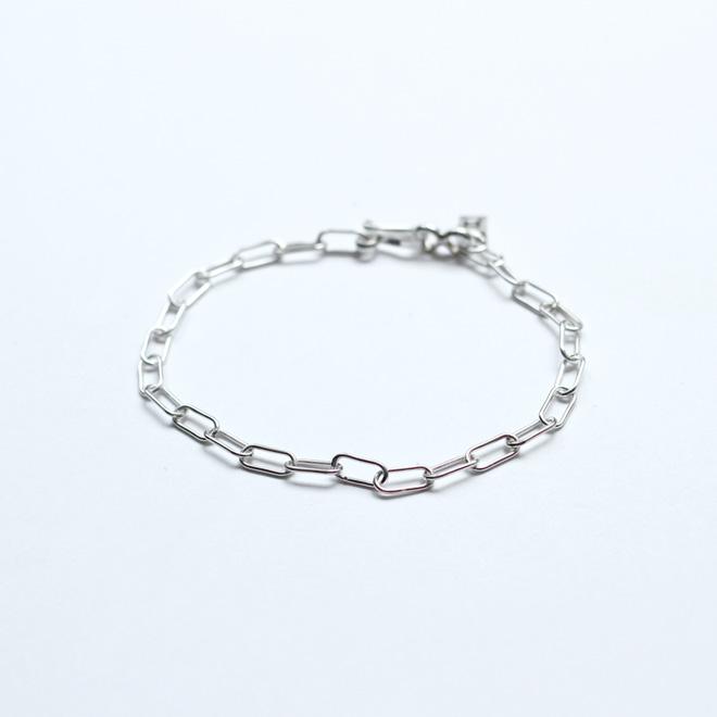 MANANAS / Square Link Chain Bracelet M