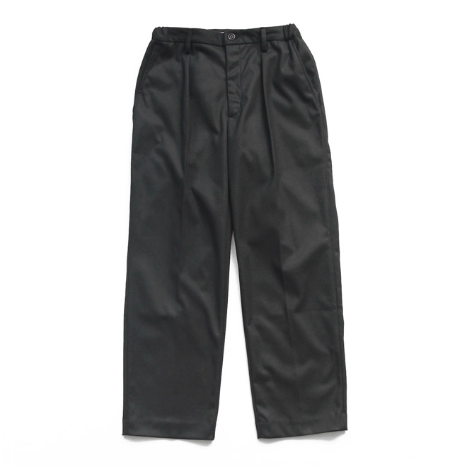 melple /  Fairfax Flannel Twill Pants - Black