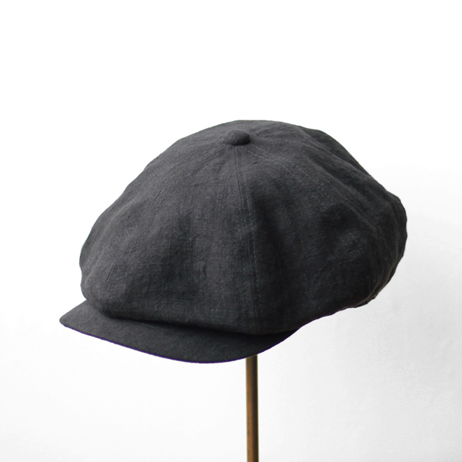 Montmorency / Linen Casquette - Black