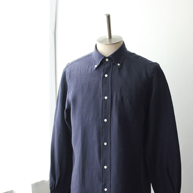 SOUTIENCOL / Re Ivy League N -  LIBECO Belgium Linen Navy