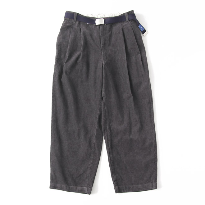 Yarmo / Comfy Trousers with Belt - Corduroy Charcoal