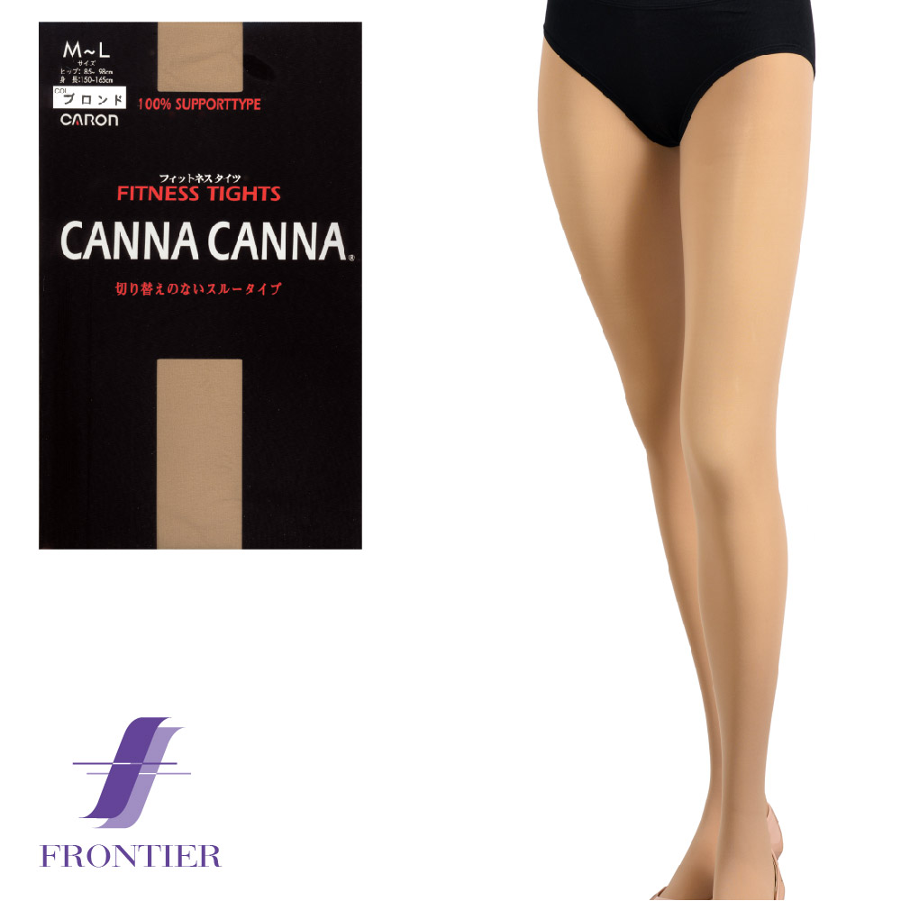 カタクラフィットネスタイツCANNACANNAカンナカンナ50デニールブロンド