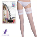 モア　レース付ガーターストッキング　WH