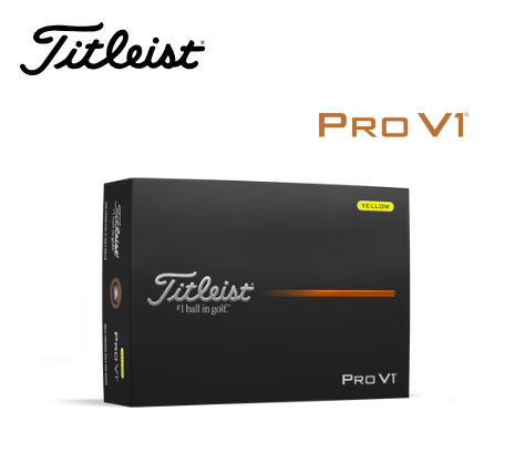 タイトリスト　PRO V1 ローナンバー 2025年モデル イエロー