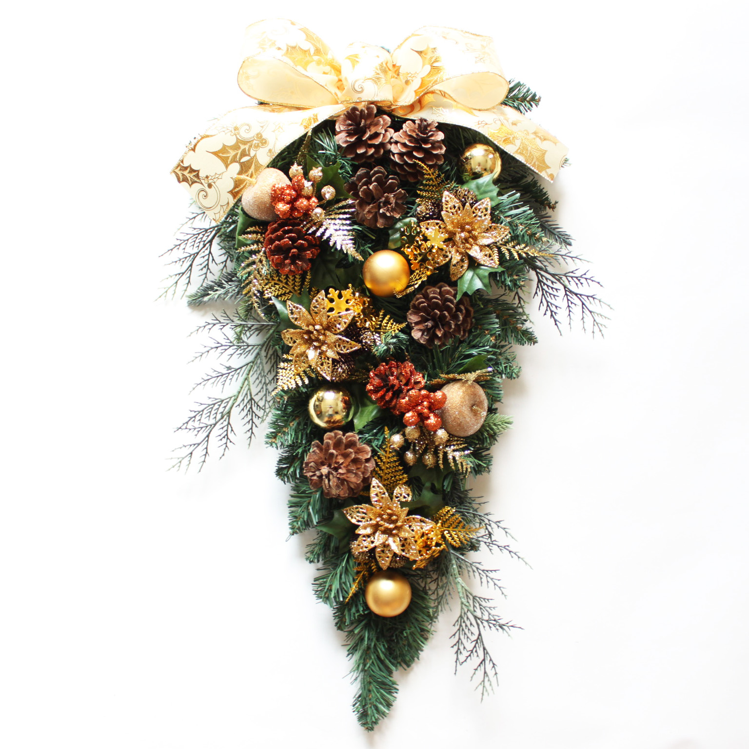 クリスマスリース スワッグリース 玄関飾り