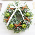 ホワイト・グリーン系の造花リース【送料無料】