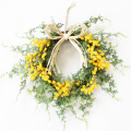 ミモザのリース【Ｍサイズ】（アーティフィシャルフラワー、造花） 【送料無料】