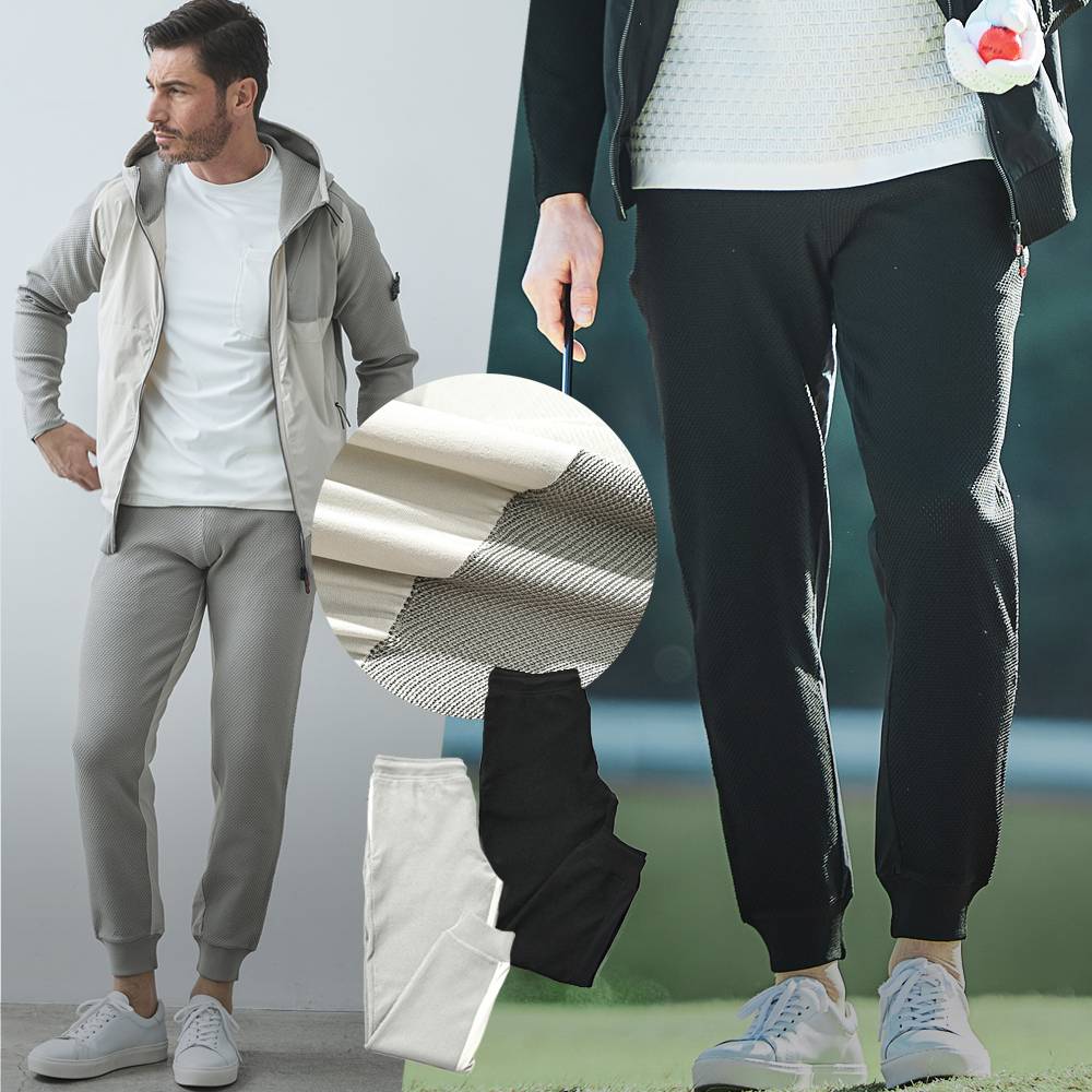 ドライメッシュ ニットコンビ ジョガーパンツ メンズ 春夏 ゴルフ スポーツ ジーステージ G-STAGE 360516