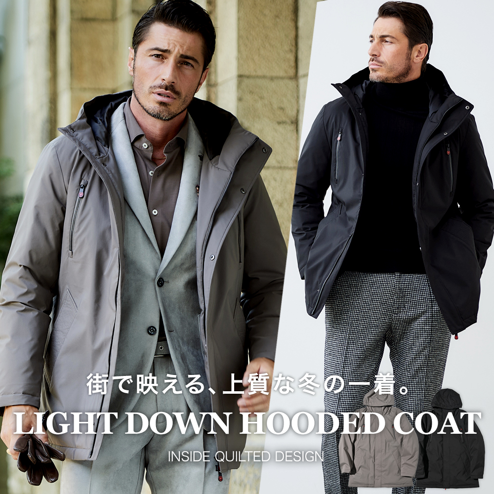 高品質フーデッドダウンコート 450802 G-STAGE ジーステージ