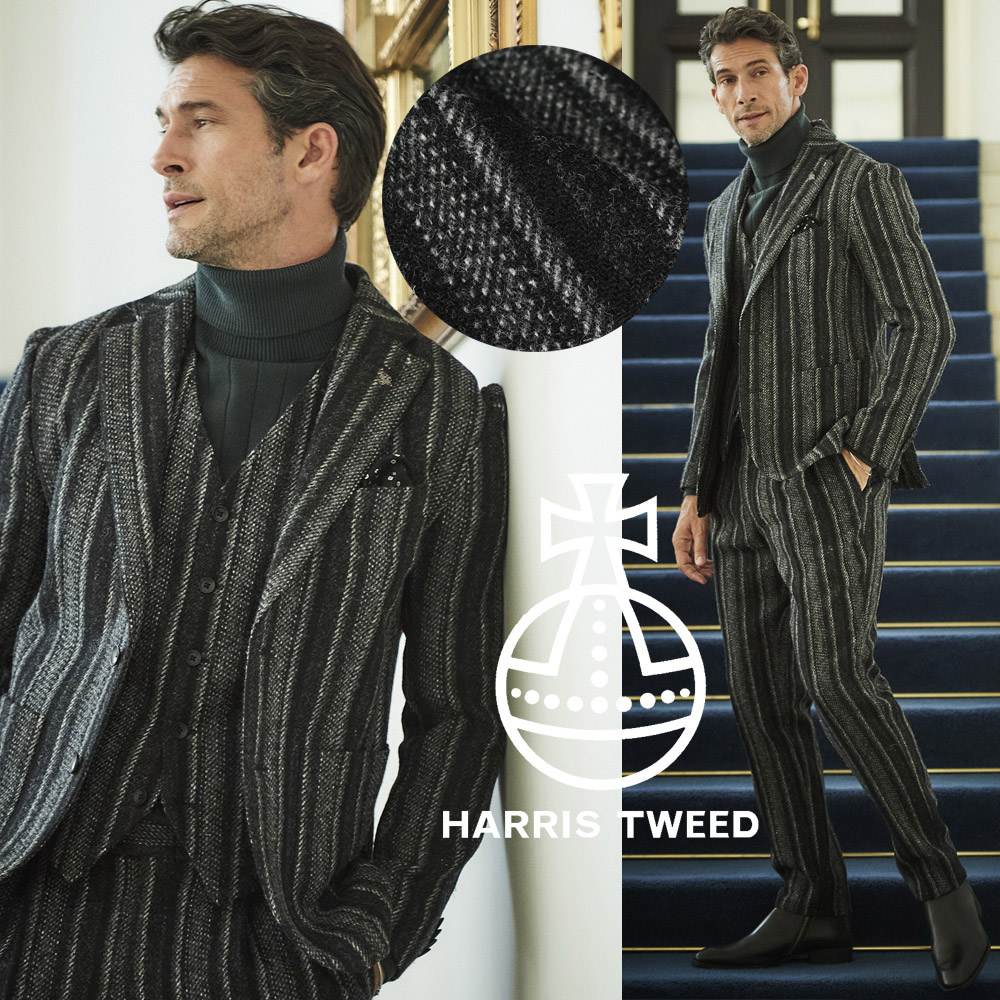 [会員様限定SALE] ハリスツイード ボールドストライプ ジャケット セットアップ別売り 秋冬 490222-316 G-stage ジーステージ