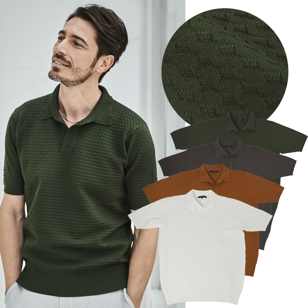 [会員様限定SALE] 在庫限り　ブリスタ― サマーニット スキッパー ポロシャツ ストレッチ ドライ 清涼 半袖 540704 G-stage ジーステージ