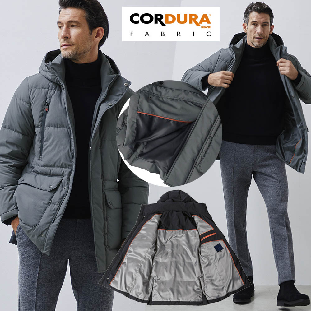 [会員様限定 在庫限りSALE 2/28迄] ダウンジャケット コート コーデュラ フーデッド ダウンコート 撥水 軽量 ストレッチ 秋冬 630801 G-STAGE ジーステージ