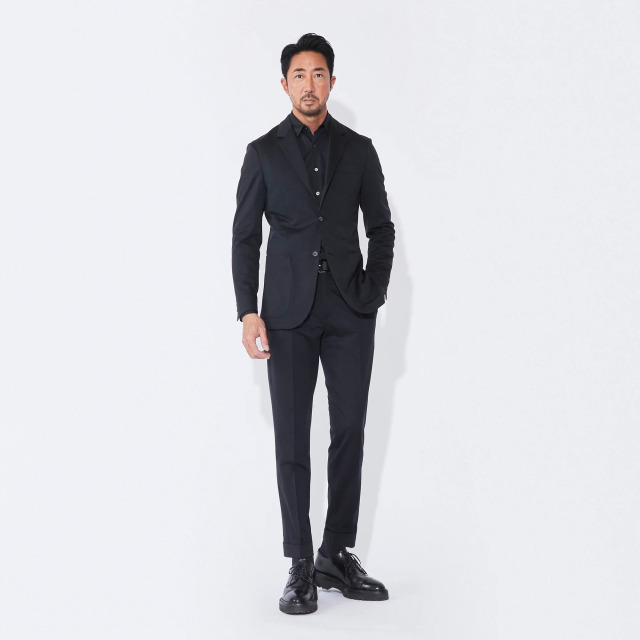 Helix Wool Jersey シングル3Bクラシック テーラードジャケット