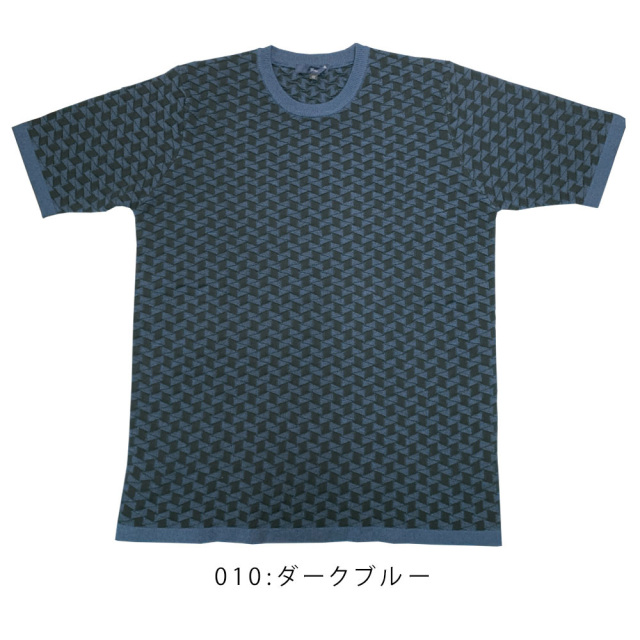 ディアマンテジャガード半袖クルーネックニットT 150705 G-STAGE ジー