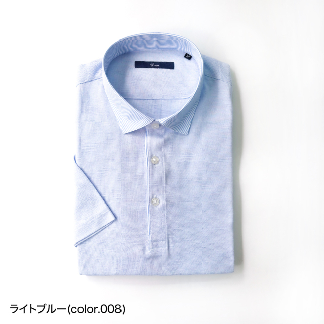 スラブ切り替え半袖ポロシャツ,G-STAGE,ジーステージ