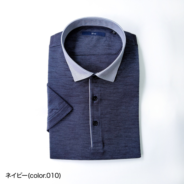 スラブ切り替え半袖ポロシャツ,G-STAGE,ジーステージ