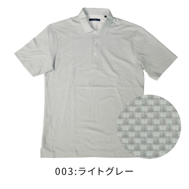 quarter商品！！ マイクロプレイドジャージ半袖ポロシャツ 151504 G-stage ジー