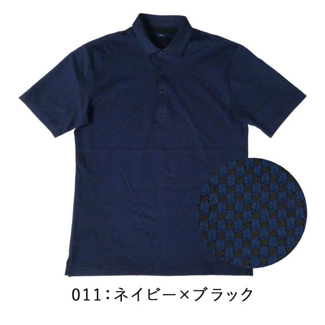 quarter商品！！ マイクロプレイドジャージ半袖ポロシャツ 151504 G-stage ジー