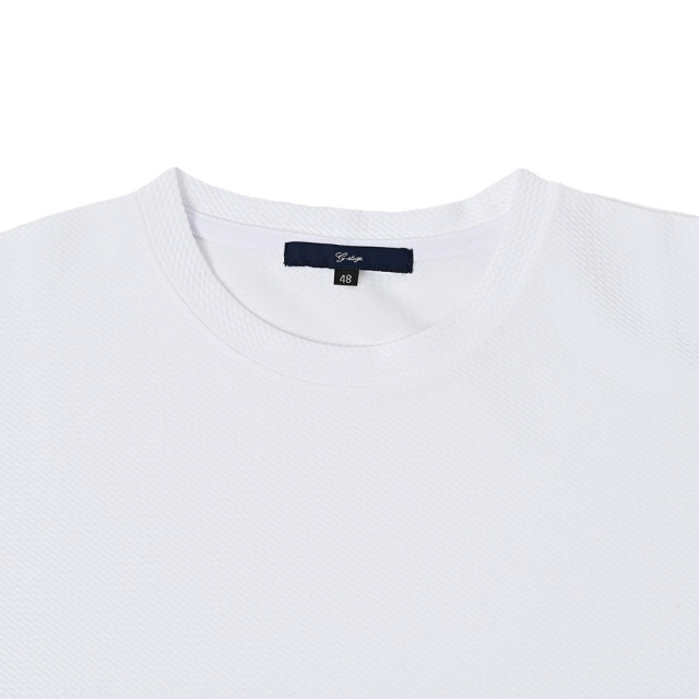 WEB限定] 長袖ストレッチTシャツ 真っ白クルーネックロンT 151521 G