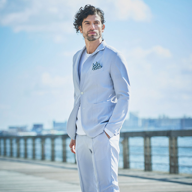 WEB限定] 長袖ストレッチTシャツ 真っ白クルーネックロンT 151521 G