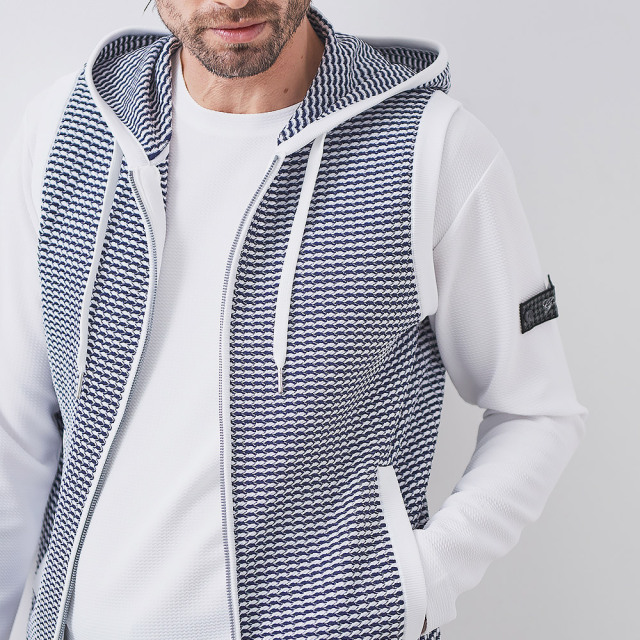 WEB限定] 長袖ストレッチTシャツ 真っ白クルーネックロンT 151521 G