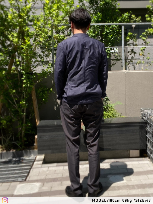 デニムルックジャージセットアップ ジャケット パンツ