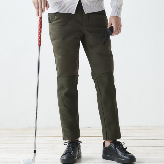 会員限定SALE］ダウン＆ハニカムジャージ コンビデザインパンツ ゴルフ