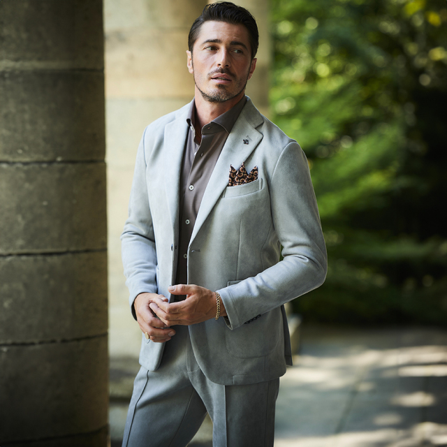 ヌバック調ストレッチジャージジャケット 630203 240203 G-STAGE ジー