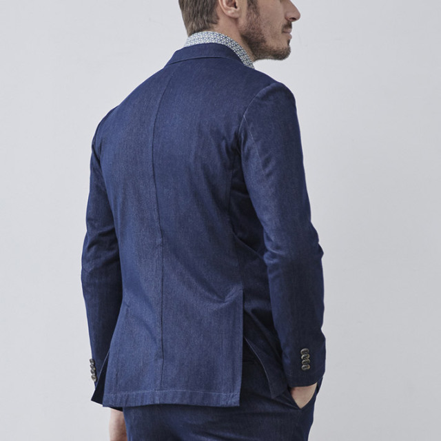 会員様限定SALE販売] 秋冬 デニムライク インレーカルゼ ジャケット