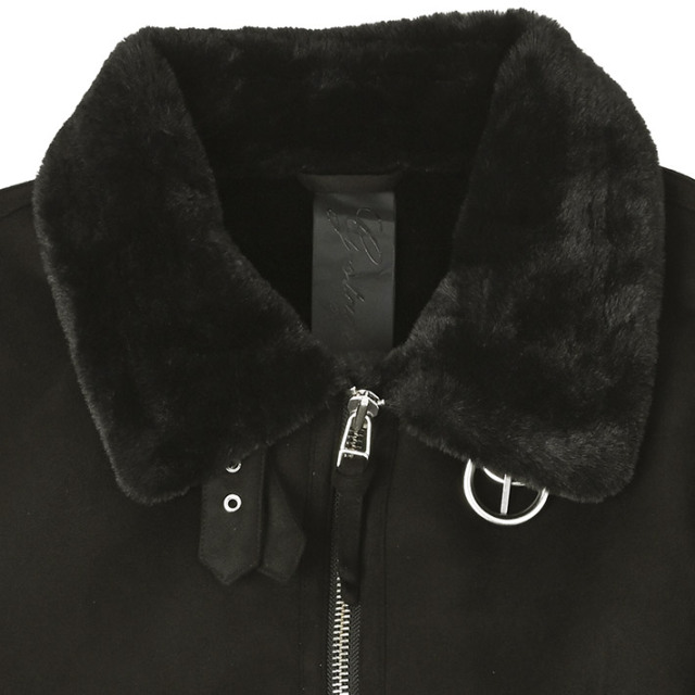 フェイクムートン ブルゾン スタンドネック アウター 240405 G-STAGE