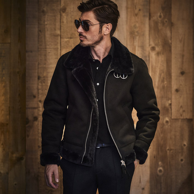 フェイクムートン ブルゾン スタンドネック アウター 240405 G-STAGE