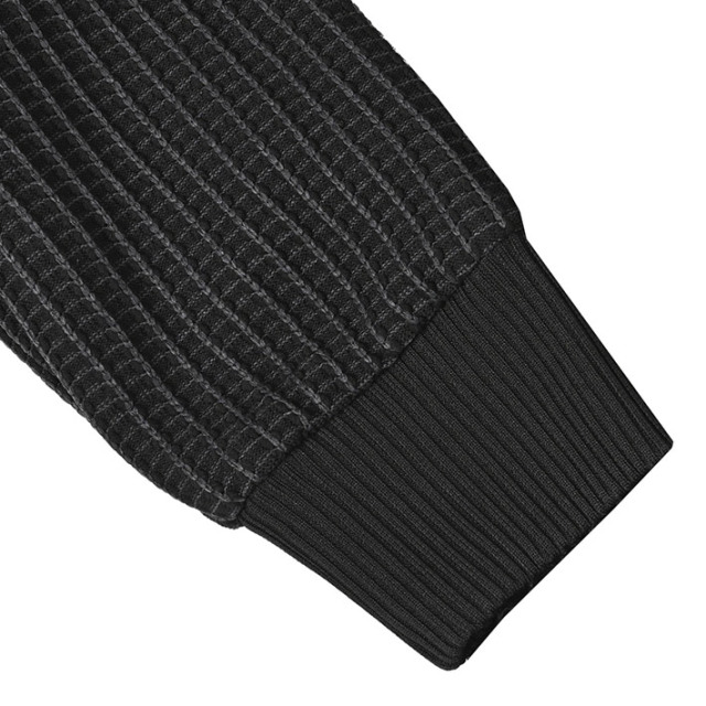 会員様限定SALE] バックキルト ニットコンビ フーデッド ブルゾン