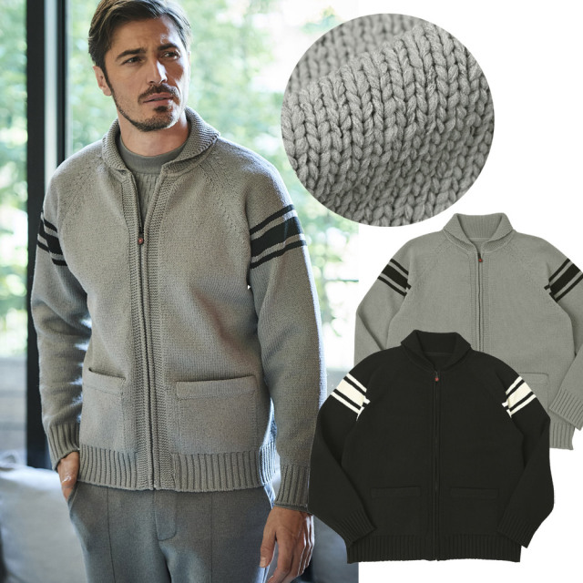 [会員様限定SALE]在庫限り 軽量&ウォッシャブル 天竺編み ジップアップ カーディガン マイクロファイバー 5G ソフト アウター 240412 G-STAGE ジーステージ