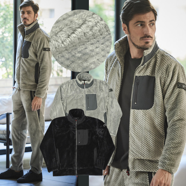 ムートン調 フリース ハイネック ジップブルゾン アウター セットアップ別売り 240414 G-STAGE ジーステージ