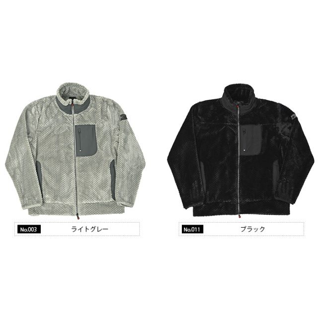 カレンダー　フリース ムートン調 フリース ハイネック ジップブルゾン アウター