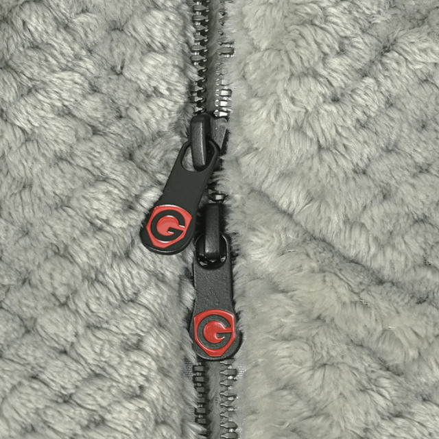 ムートン調 フリース ハイネック ジップブルゾン アウター