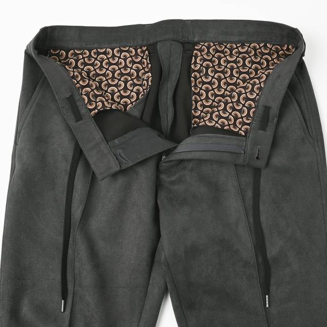 ヌバック調ストレッチジャージスラックス 630503 240503 G-stage