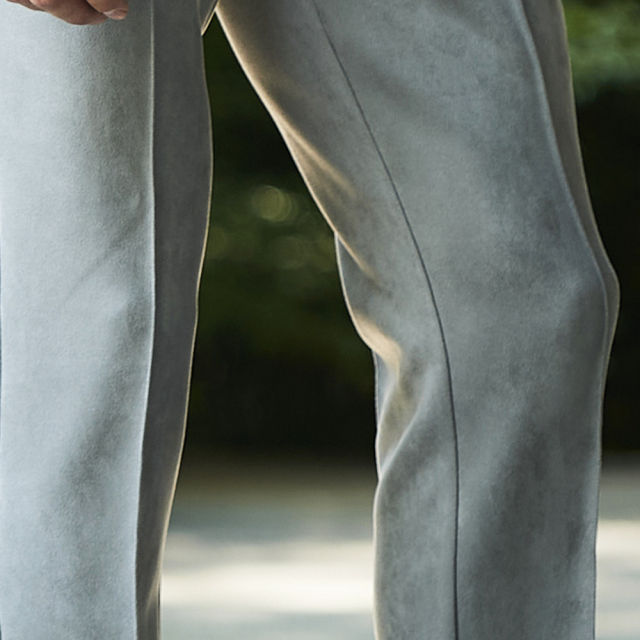 ヌバック調ストレッチジャージスラックス 630503 240503 G-stage ジー