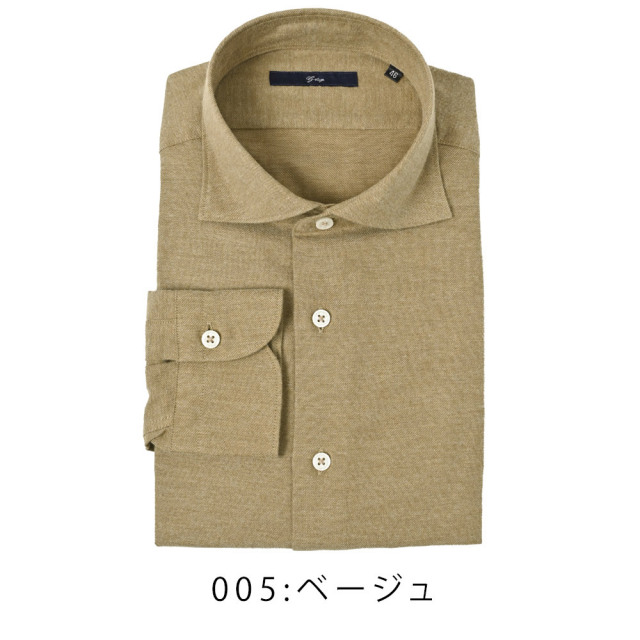 メランジ ライトネル カッタウェイシャツ 240603 G-STAGE ジーステージ