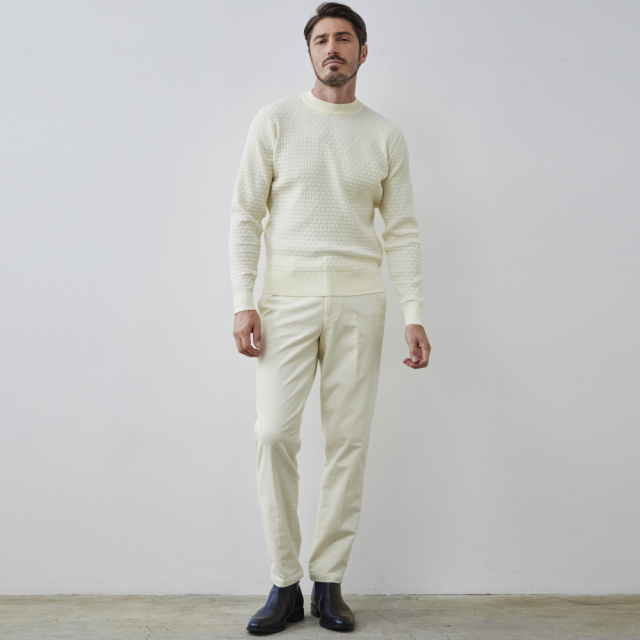 シーニュ プルオーバー 超伸縮軽量モックネックニットソー 長袖ロンT 240721 240701 G-STAGE