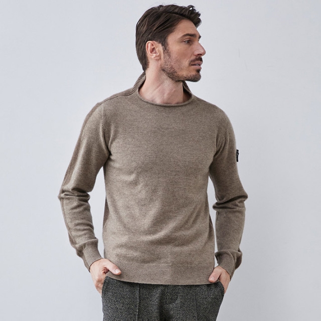 メンズ　☆PXG GOLF☆ 韓国限定　カシミアニット 会員様限定SALE]カシミヤ インターシャ ロールハイネックセーター