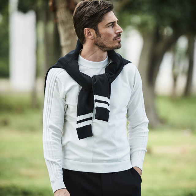 新品【bagjack】バッグジャック　ゴルフ　ソロテックスストレッチニットベスト 会員様限定SALE]【弾くニット】超撥水 ハイスペック機能 クルーネック