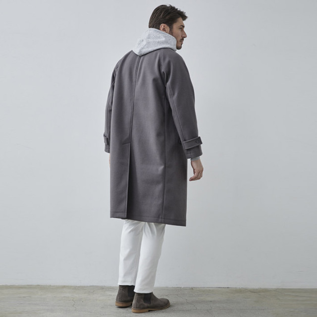会員様限定SALE］在庫限り メルトンジャージ ステンカラーコート