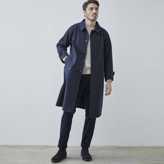 会員様限定SALE］在庫限り メルトンジャージ ステンカラーコート