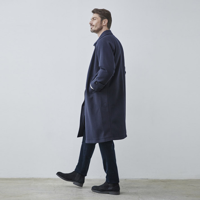 会員様限定SALE］在庫限り メルトンジャージ ステンカラーコート
