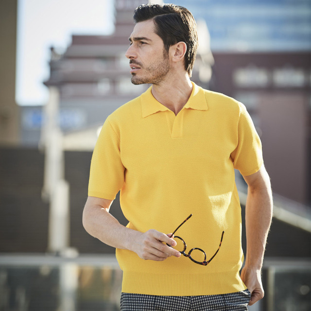 国内外の人気! サマーニット ポロシャツ i9tmg.com.br